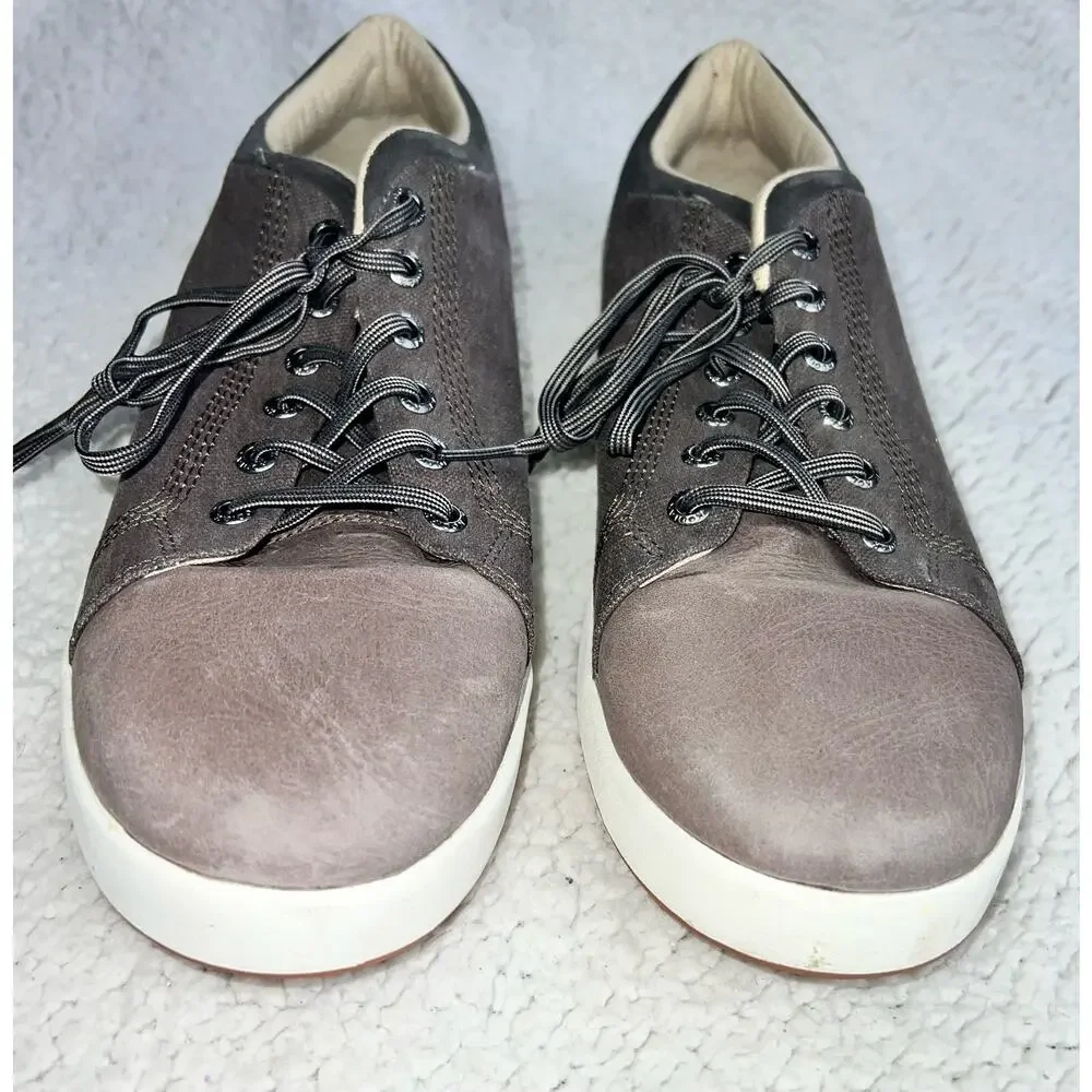 Kodiak Gray Leather Karlen Lace Casual Shoe - size 10 - A-U3